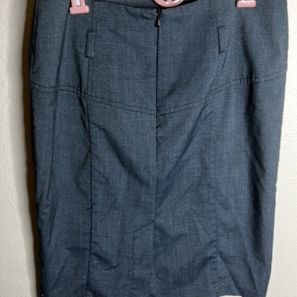 GNW Knee-Length Pencil Polyester Skirt Gray Size Medium - Picture 4 of 10